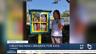 Clairemont teen creates mini libraries for local children