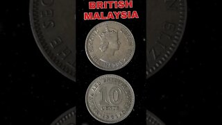 British Malaysia 10 Cents 1961. #shorts #coinnotesz #viral