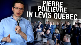 Poilievre back in Quebec on his quest to win more support for leadership bid