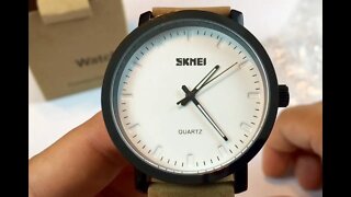 Aposon Skmei Casual Dress Simple Fashion Classic White Design Watch giveaway - August 27, 2016