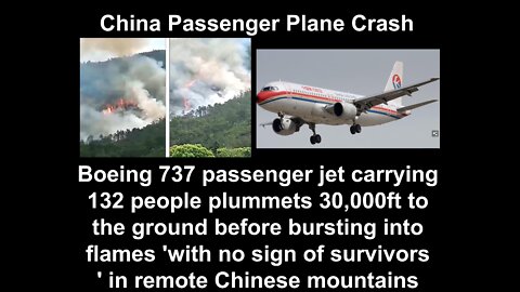 China Passenger Plane Boeing 737 Crash