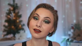 DRAMATIC EMERALD GREEN Cut-Crease Eyeshadow Look | Christmas Makeup Look w/ Colourpop Play It Jewel