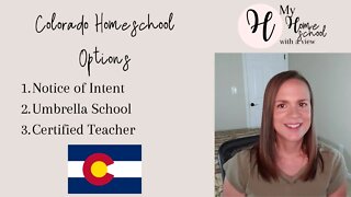 How to Homeschool in Colorado