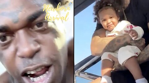 Kodak Black's Daughter Yuri Is The Only One Not Afraid On The Speed Boat! 🛥