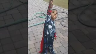 TJ as Thor