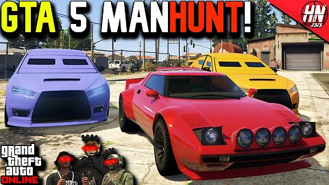 GTA 5 ManHunt! Tropos vs Armored Kuruma!