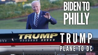 Biden heads to Philly and Trump's plane makes a surprise landing at Washington DCA, but is he in it?