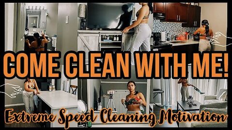 *EXTREME* ENTIRE APARTMENT SPEED CLEAN WITH ME & EXTREME CLEANING MOTIVATION 2021 | ez tingz