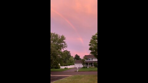 The glory and rainbow after a Aug 2022 storm