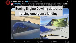 Boeing engine detached during flight