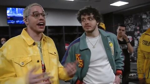 Pete Davidson backstage asks Jake Paul about sexual assault allegations pre fight