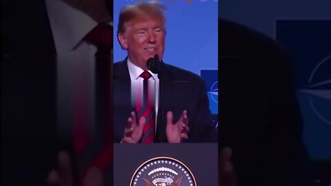 President Donald Trump speaks at a nato press conference saying that, trump, news, nato #shorts