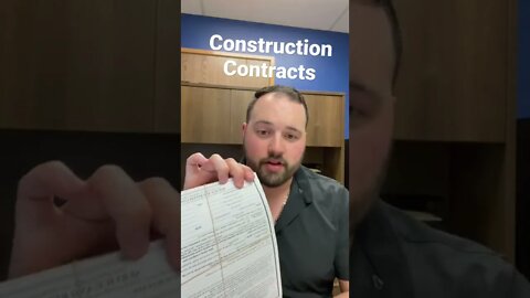 Construction Contracts!