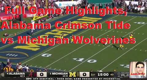 Full Game Highlights, Alabama Crimson Tide vs. Michigan Wolverines.