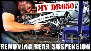 DR650 Rear Suspension Removal