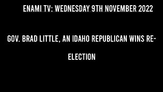 Gov. Brad Little, an Idaho Republican wins re-election in a landslide against Democrat Stephen Heidt