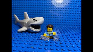 Lego shark attack stop motion
