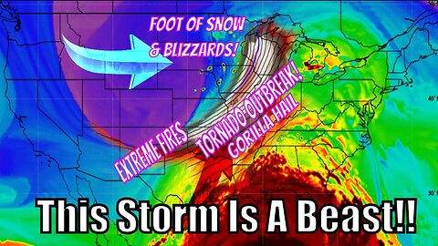 This Next Storm Is A Beast! Tornado Outbreak, Blizzards, Foot Of Snow and More... WeatherMan Plus
