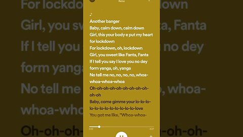 Rema - Calm Down Lyrics (little piece)😍😘👍#shorts #rema #remacalmdown #calmdownrema #song