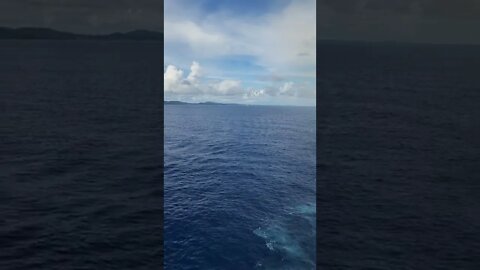 Symphony of the Seas Sailing Away From Roatan, Honduras! (Back of Ship)