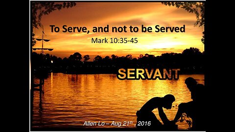 YAHAWASHI Came To Serve, And Not To Be Served. The Disciples Follow Him And Became Co-Servants.