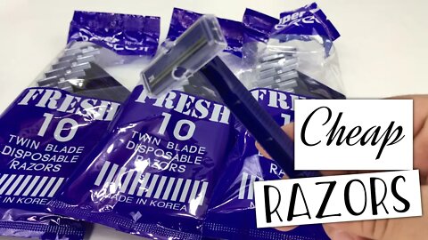 $5 for 30 Twin Blade Disposable Razors by Dorco Review