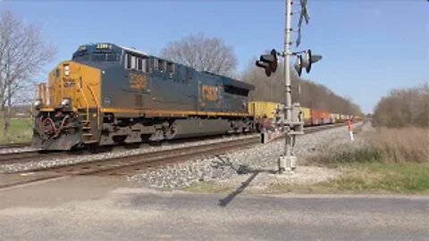 CSX I137 Intermodal Train from Sterling, Ohio April 23, 2022