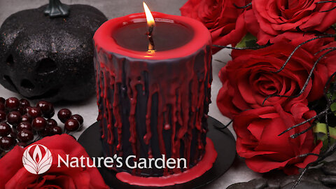Whip Up a Bleeding Pillar Candle with Natures Garden