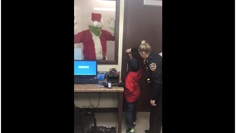 Little Boy Saves Christmas By Calling The Police And Locking Up The Grinch