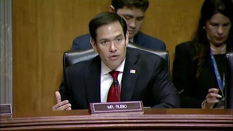 Senator Rubio Delivers Opening Remarks at a Senate Foreign Subcommittee Hearing