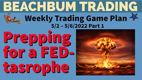 Prepping for a FED-tasrophe [BeachBum Trading] [Weekly Trading Game Plan] for 5/2 – 5/6/22 | Part 1