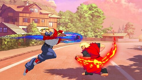 Terry Bogard Vs Ken Masters - Fatal Fury X Street Fighter - Epic Dream Battle!