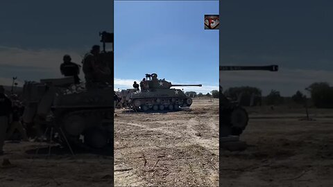 M4 Sherman Tank Shooting #shorts #military #tank #shooting