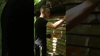 House made of pallets #camping #bushcraft #survival #building Part - 9