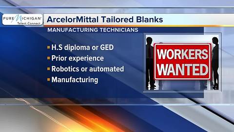 ArcelorMittal Tailor Banks needs manufacturing technicians