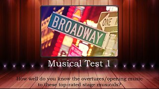 Broadway Musicals Test