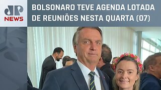 Presidente Jair Bolsonaro tem dia de muitos encontros no Palácio da Alvorada