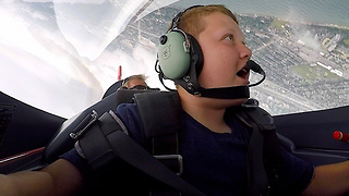 Cleveland National Airshow pilot takes Ohio boy on the ride of his life