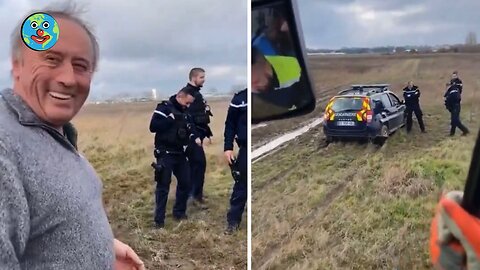 Farmers RESCUE police 😂