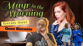 Chrissie Mayr in the Morning with Geno Bisconte! Compound Media, Comedy, Hillary Clinton dancing