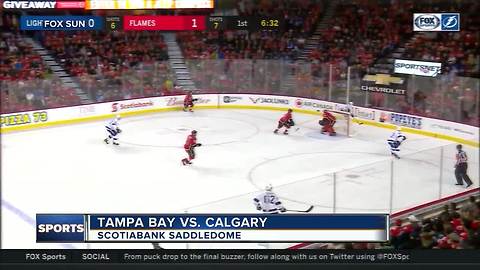 Tampa Bay Lightning strike with five unanswered goals, zap Calgary Flames 7-4