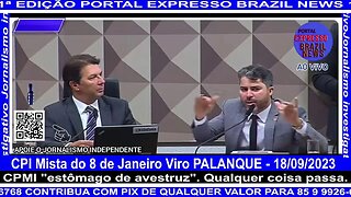 AO VIVO-CPMI-do 8 de Janeiro - Crivelatti consegue autorização para não comparecer - 19/09/2023