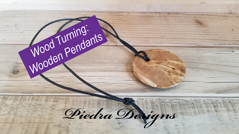 Wood Turning: Wood Pendants