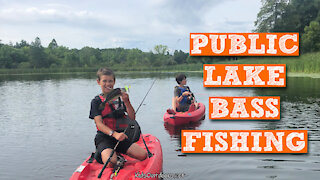 S2:E27 Public Lake Bass Fishing | Kids Outdoors