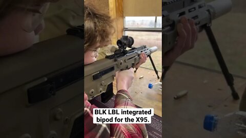 The BLK LBL bipod handguard for the X95 is one of the best thought out accessories for the rifle.