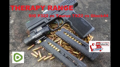 Sig P322 Vs Taurus & Glock #TherapyRange Vol 105