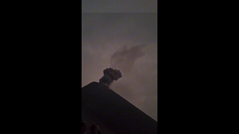 Shocking Volcano Eruption: Lightning Strikes Amid Smoke! 🌋⚡️