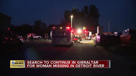 Search to continue in Gibraltar for woman missing in Detroit River