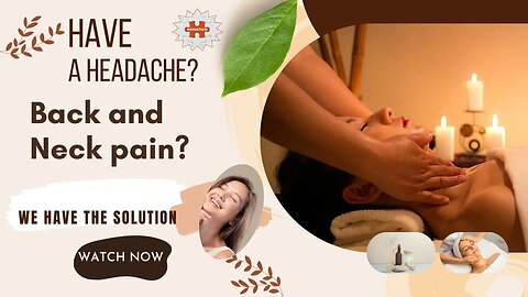 Most Effective Massage Technique | How do you treat back and neck pain? Get rid of headaches | Watch