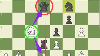 Queen killed by Knight#chess.